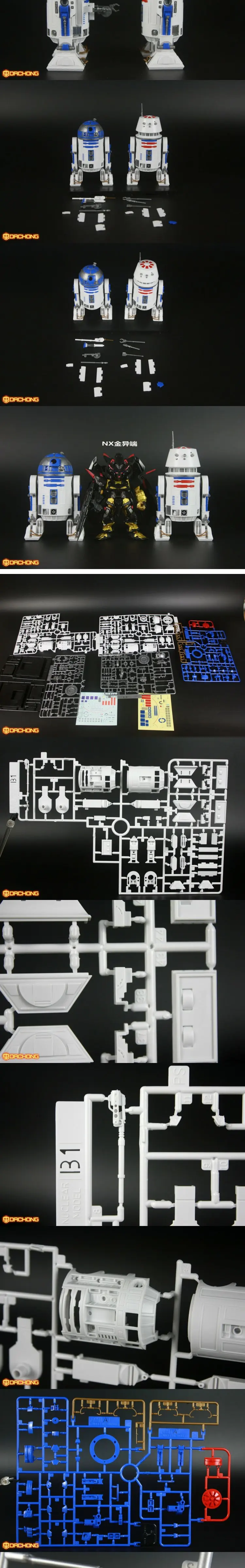 NuclearModel Звездные войны 1/12 R5-D4 R2-D2 Сборная модель наборы Фигурки ПВХ модель игрушки