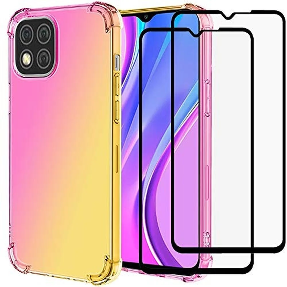 

For Xiaomi Redmi Note 10 5G Note 10S K40 Pro Note 9T K30 Mi 10T Pro Soft Anti-Scratch Shockproof TPU Cover With Glass Protector