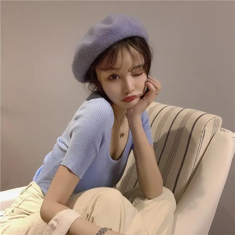 

2020 Tops blue T Shirt Women Cotton Female Tshirt Cotton