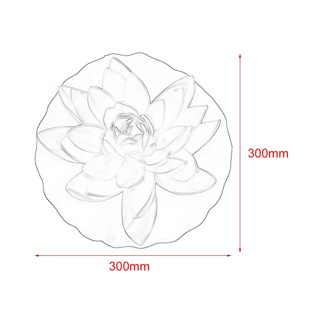 0.06W Solar LED Lotus Flower Lamp Water Resistant Light Outdoor Floating Lantern Pond Night for Garden Pool Yard | Лампы и освещение