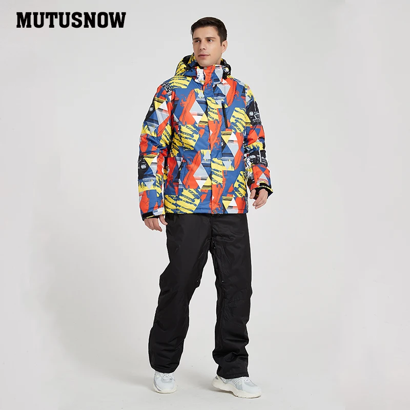 Новинка 2020 лыжный костюм для сноуборда Мужская ветрозащитная Водонепроницаемая