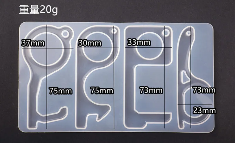 Прозрачная зеркальная силиконовая форма для смолы | Украшения и аксессуары