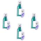 Винтажные Подвески в виде винной бутылки винограда, 20 шт.лот, подходят для стеклянных жилых ювелирных украшений с памятью, свадебный подарок