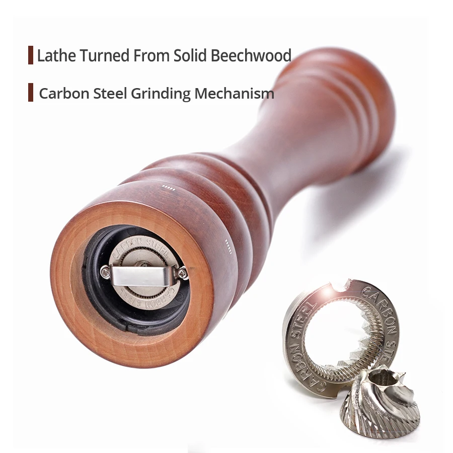 Leeseph перцемолка деревянная мельница включает прецизионный механизм|Мельницы| |