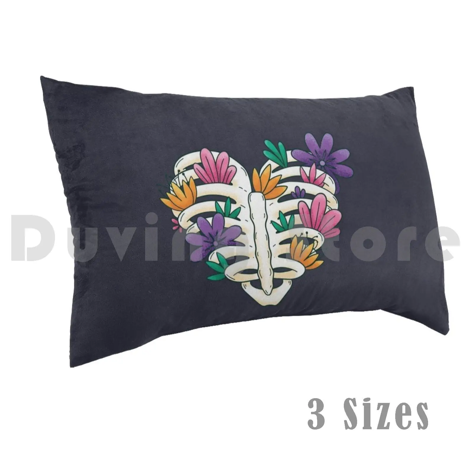 

Чехол с рисунком в виде сердца, ребристой клетки, цветов, подушки, 50x75