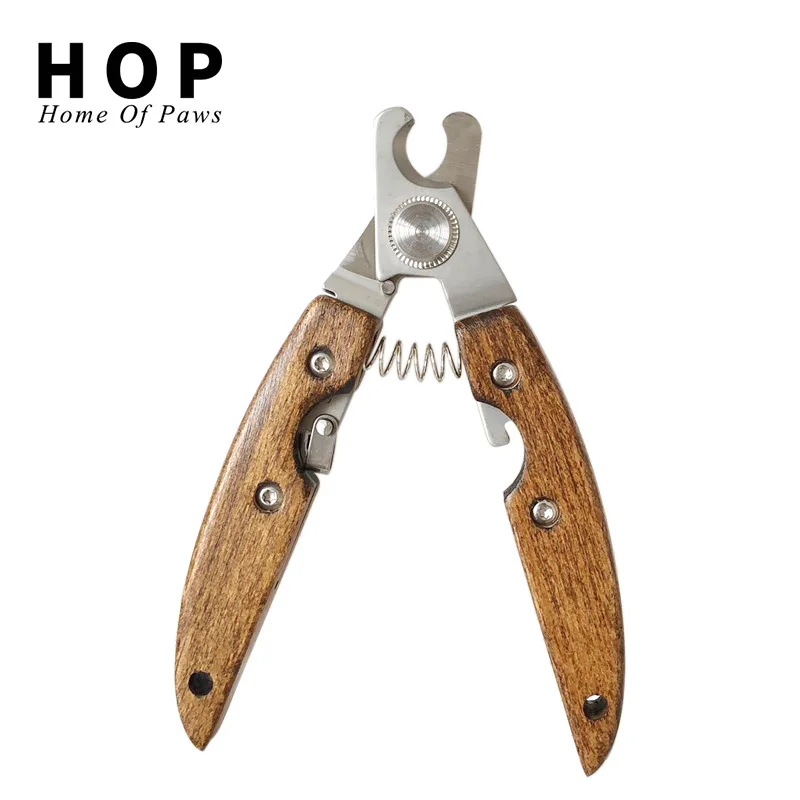 Кусачки для домашних животных из бамбука ножницы ногтей деревянные щипцы кошек