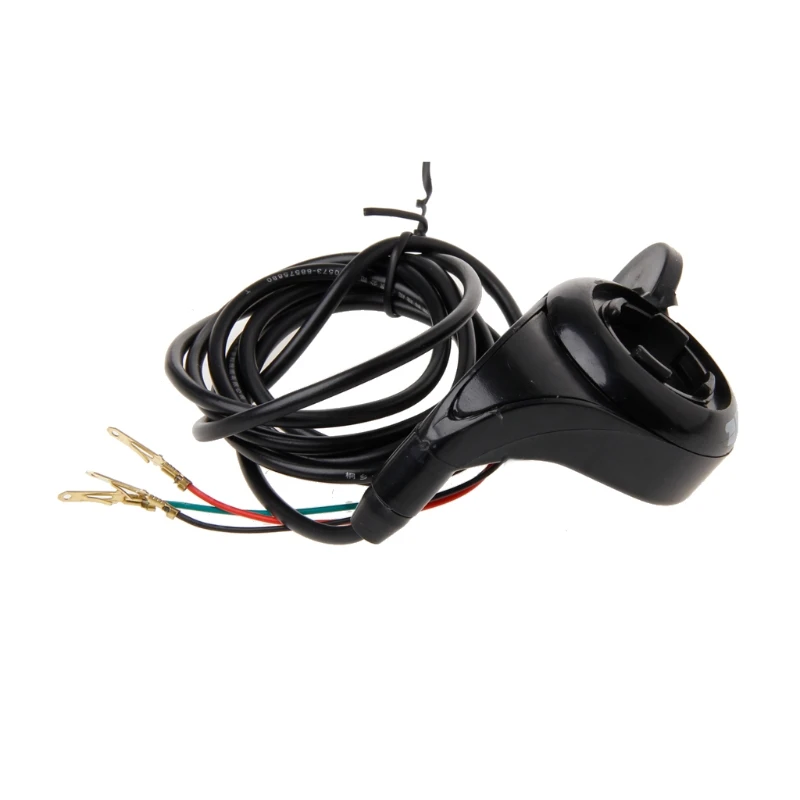 

24v 36v 48v Motorcycle 7/8 Handlebar Black Thumb Throttle Electric Bike Scooter