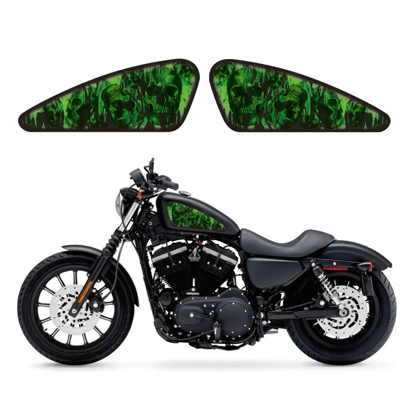 Наклейка на топливный бак мотоцикла 3D стикер для Harley Sportster XL 883 1200 48 72 Cafe Racer Street