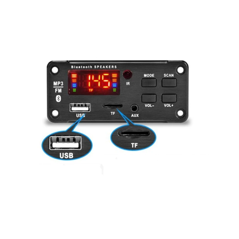 Беспроводной Bluetooth-совместимый 5 0 MP3 WMA FLAC APE декодер аудио модуль USB TF AUX FM Аудио