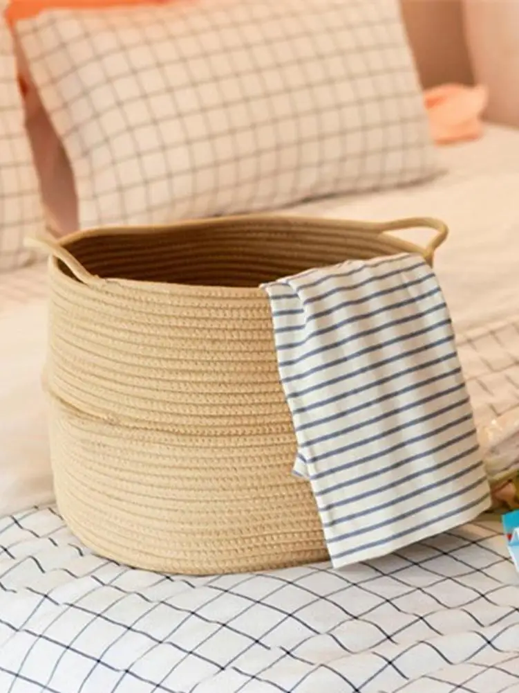 Nordic Стиль ручной корзина для белья складная домашнее хранилище Противоударная