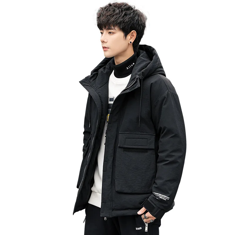 

Winter Men Down Jacket Duck Down Thick Coat Warm Parkas Outerwear Short YY8218