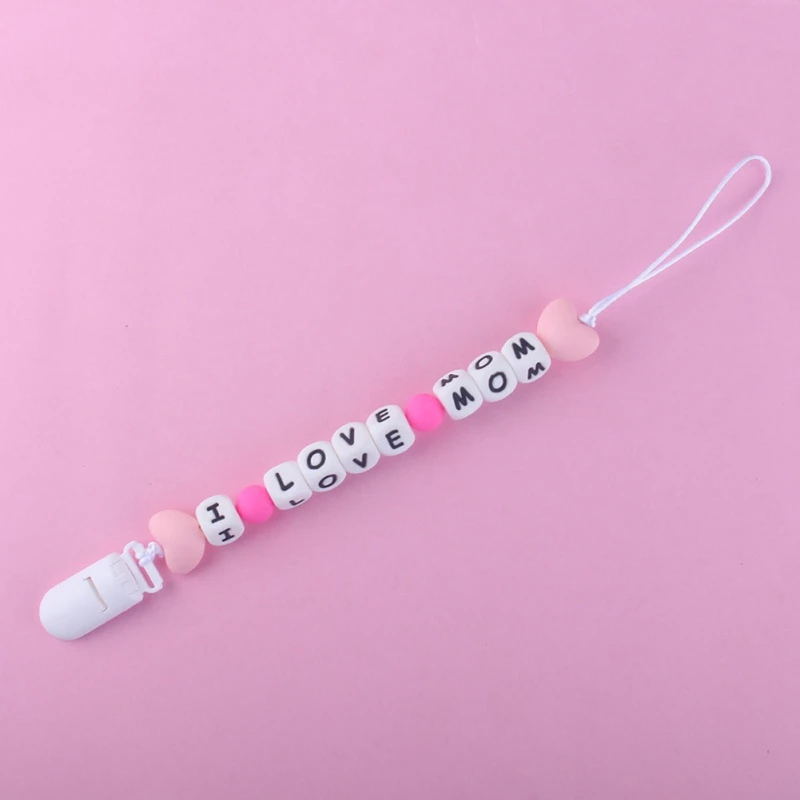 Детский универсальный держатель для соски пустышки с клипсой и цепочкой