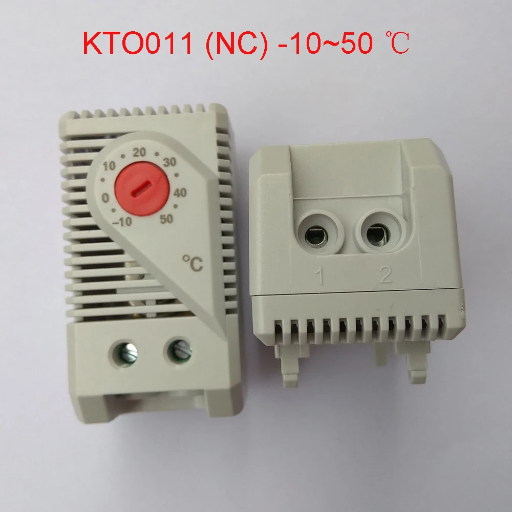 KTO011(нормально закрытый) компактный регулируемый регулятор температуры термостат KTO 011(от 0 до 60 градусов По Цельсию - Цвет: KTO11 -10-50 degree
