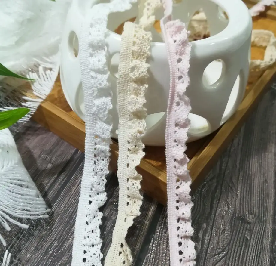 1 ярд Высококачественная кружевная лента ткань хлопковая эластичная аксессуары