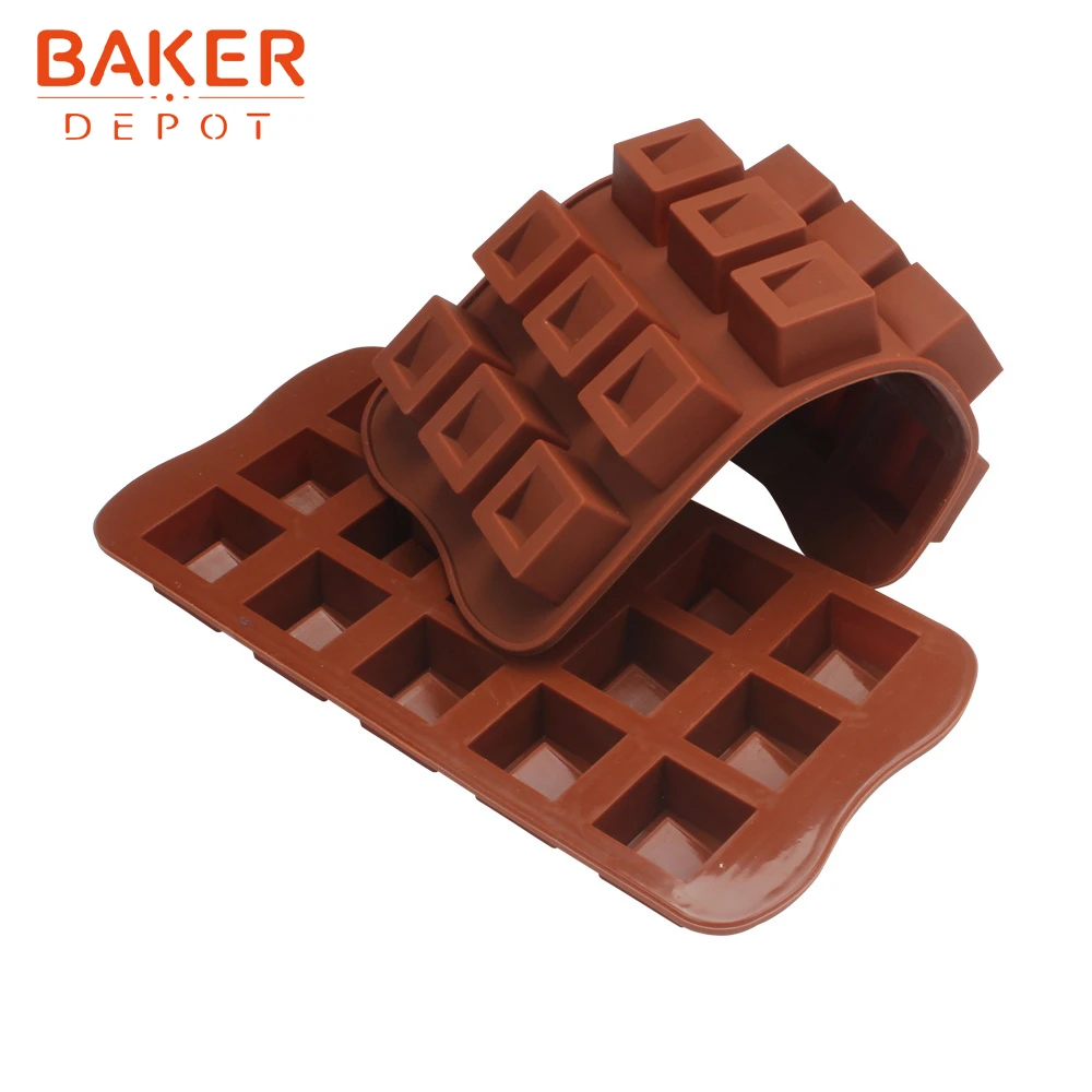 Силиконовая форма для шоколада квадратной формы торта кондитерских изделий