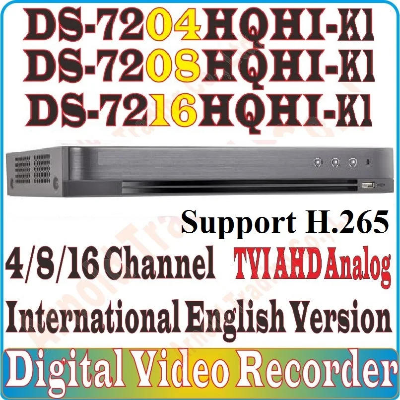 Eng прошивка H265 DS 7204/7208/16HQHI K1 4M 3MP TVI HD DVR 7204HQHI 7208HQHI 7216HQHI TVI/AHD/аналоговая