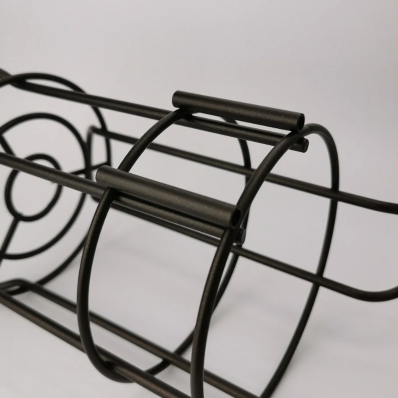 

European-Style Roll Paper Holder with Storage Basket Iron Paper Towel Rack Toilet Floor Tissue Storage Rack