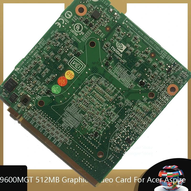 Для Acer Aspire 6930 5530G 7730G 5930G 5720G ноутбук графическая видеокарта nVidia GeForce 9600 м GT GDDR3 512 Мб