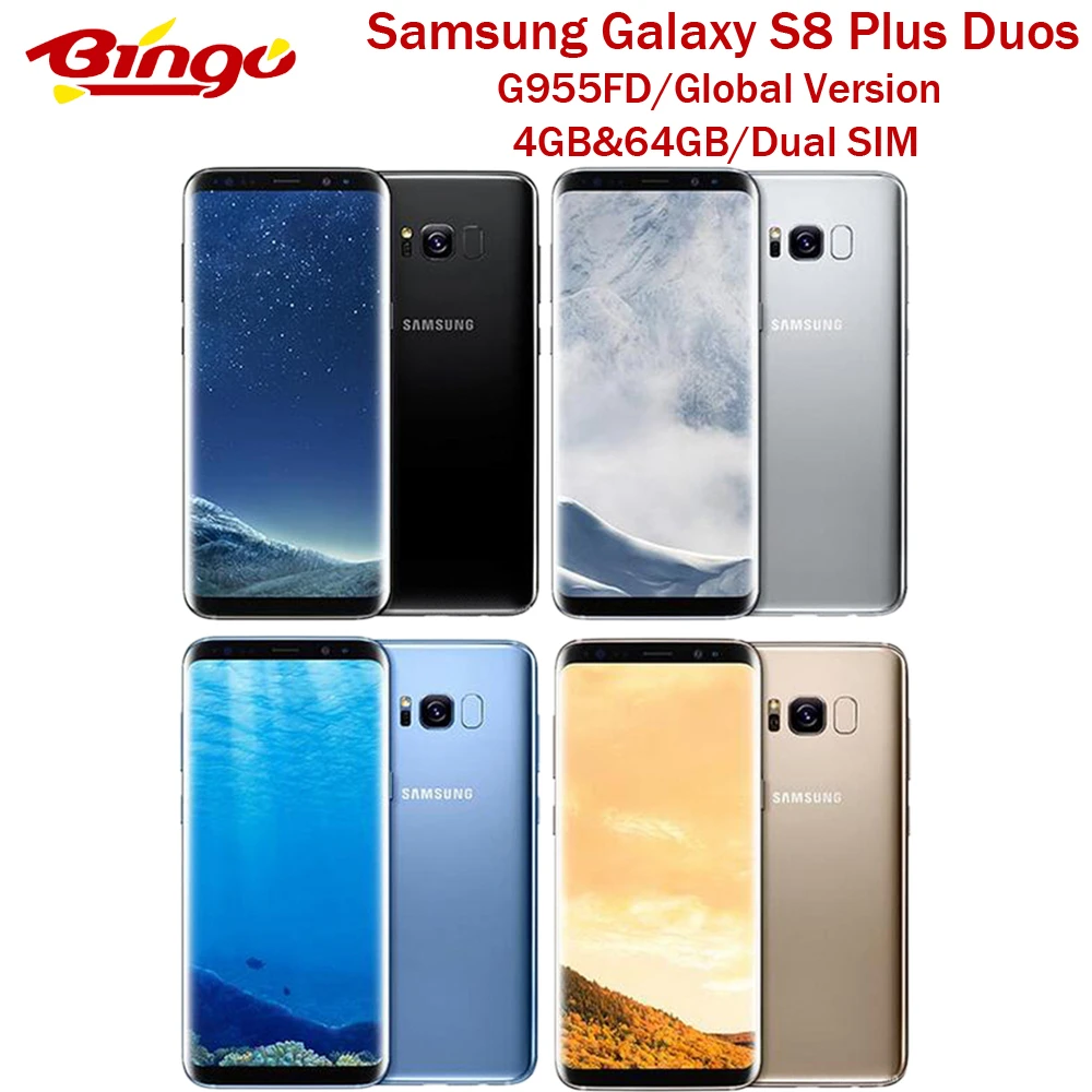 Samsung Galaxy S8 + Plus G955FD смартфон с 6 2 дюймовым дисплеем восьмиядерным процессором Exynos
