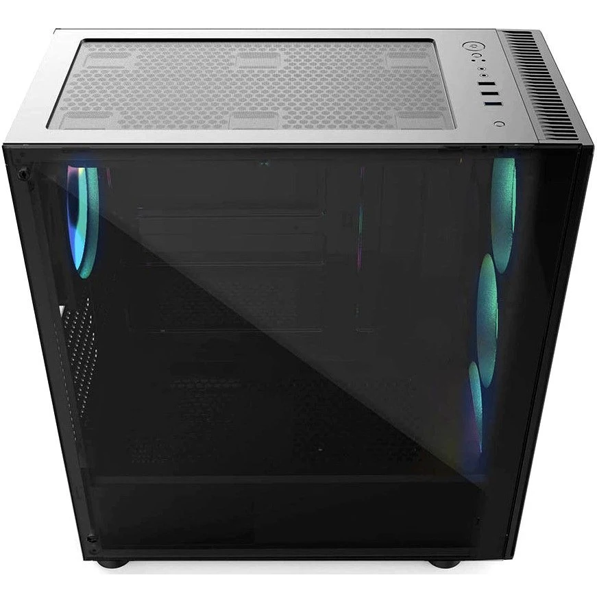 Корпус игровой для ПК HIPER SR-3RGB чёрный (ATX закаленное стекло RGB fan 4x120 мм 1xUSB HD Audio) |