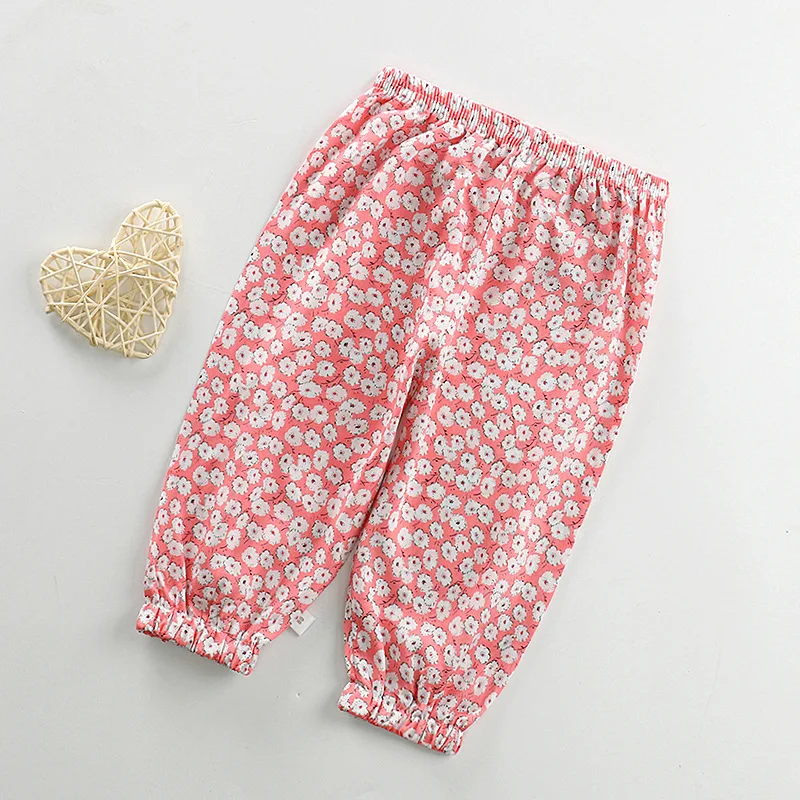 Летние детские брюки-шаровары для маленьких мальчиков и девочек брюки