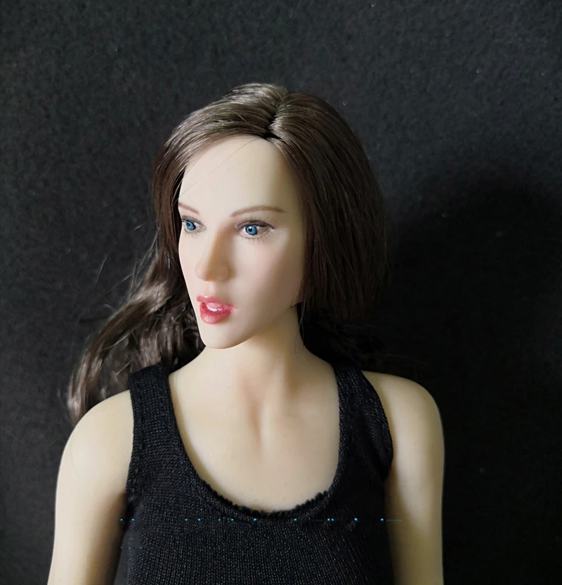 1/6 весы Mika Motosugi голова Лепка с вьющимися волосами для 12 &quotфигурки тела|Игровые