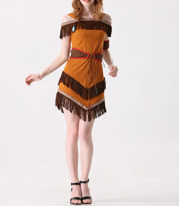 Маскарадный костюм для ролевых игр принцессы богини племени индейцев на