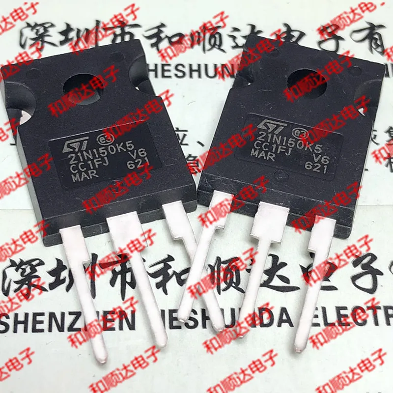

10pcs/lot 21N150K5 STW21N150K5 New stock TO-247 1500V 14A