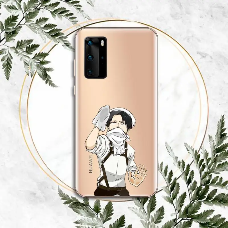

Japan anime Attack on Titan Phone Case Transparent for Huawei P honor 8 10i 20 30 40 smart 2019