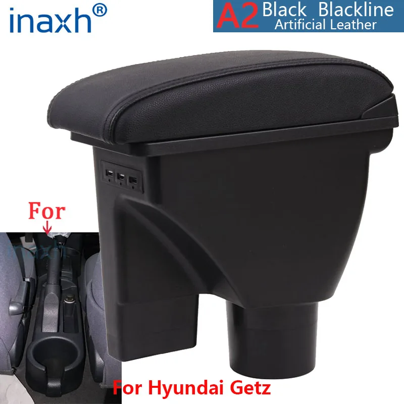

Подлокотник для HYUNDAI Getz, автомобильный подлокотник для Hyundai Getz модифицированные детали, специальный центральный ящик для хранения, автомобильные аксессуары