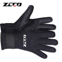 zcco 3mm neoprene diving gloves snorkeling equipment anti scratch warm gloves winter swimming diving kayaking surfing