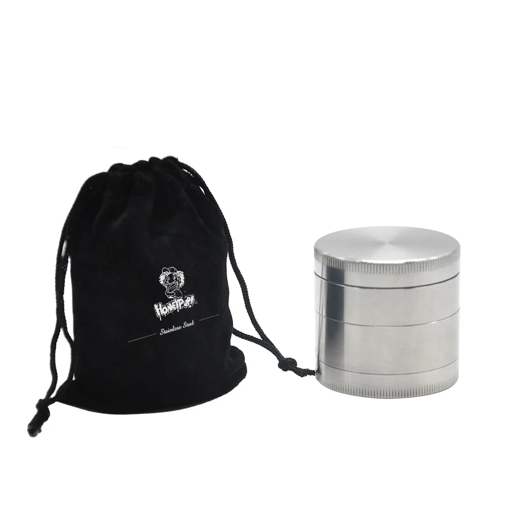 HORNET 304 нержавеющая сталь Точильщик для табака 47 мм 4 слоя металла травы