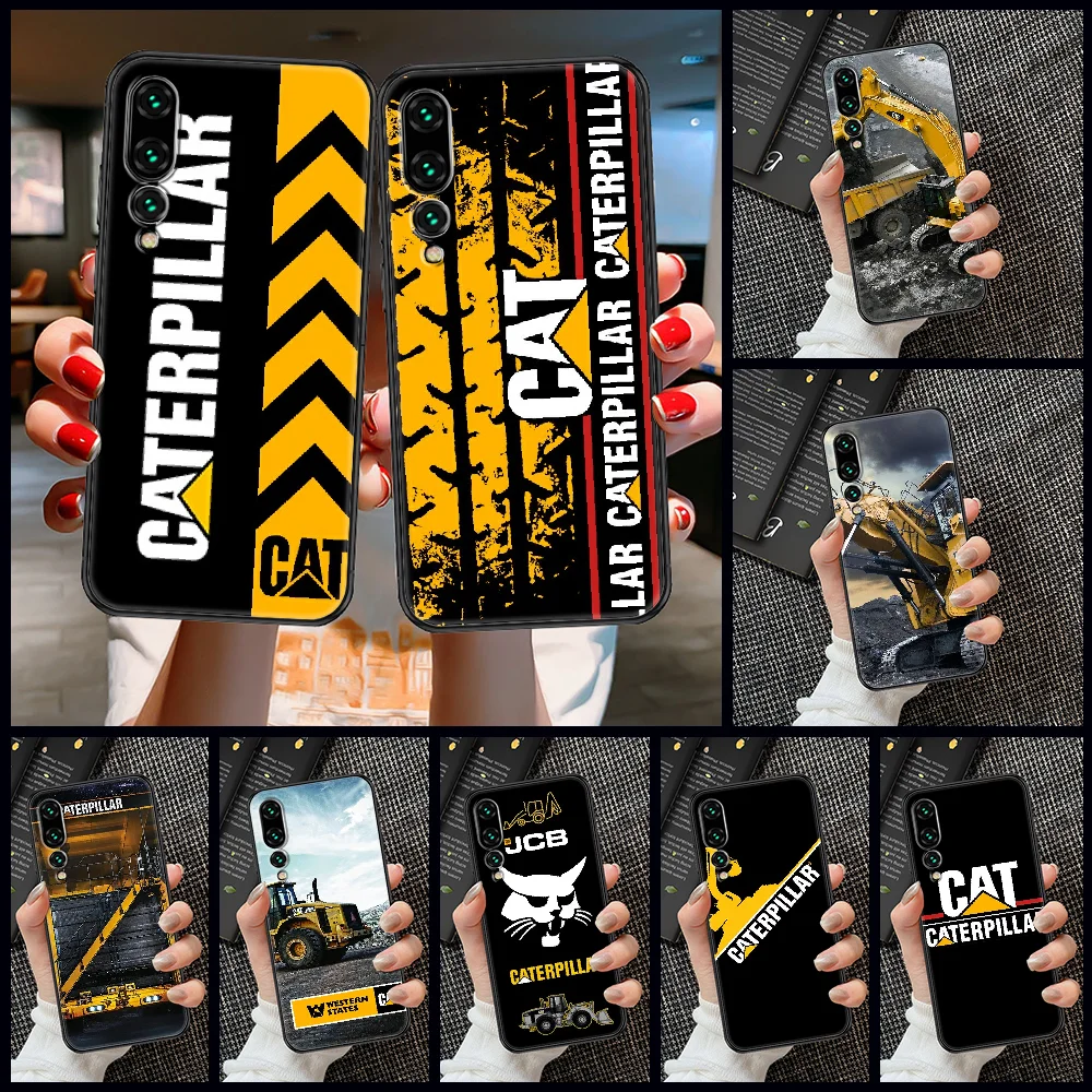 

Caterpillars CAT Phone case For Huawei P Mate P10 P20 P30 P40 10 20 Smart Z Pro Lite 2019 black pretty prime soft hoesjes tpu