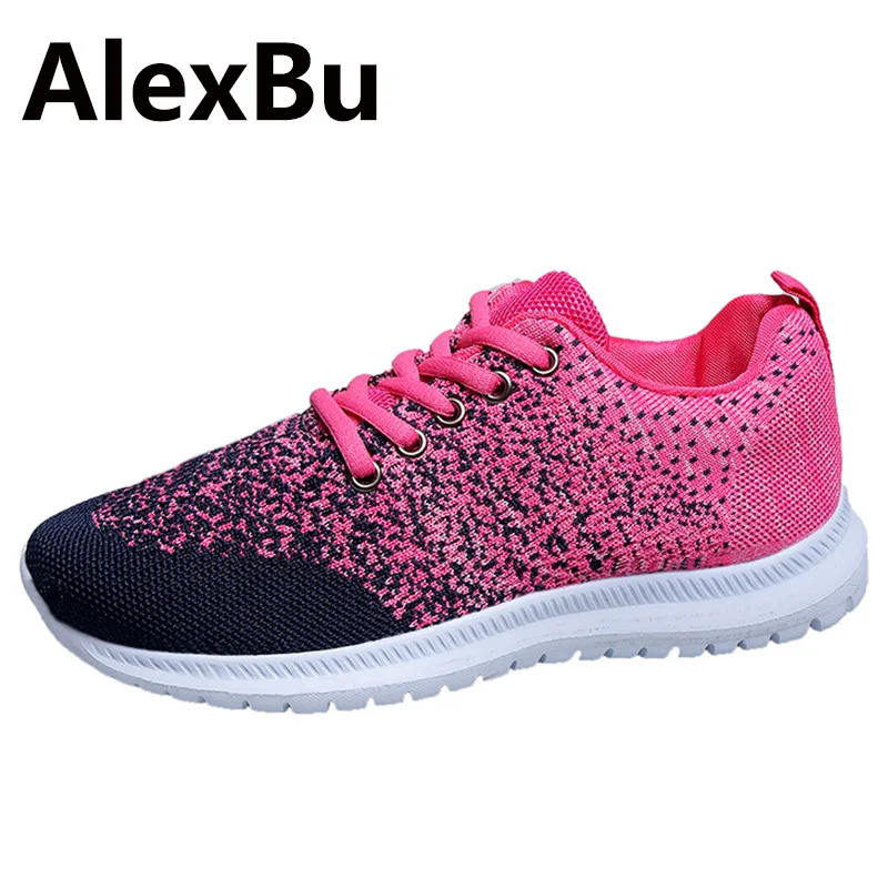 

deportes mujeres Woman Sneakers Fashion lacing Walking Casual Lightweight comfortable non slip Outdoor Running Shoes Plus size