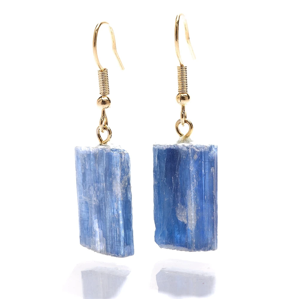 Metaverse Energy Натуральный Синий Кианит лечебная подвеска-кристалл серьги для женщин