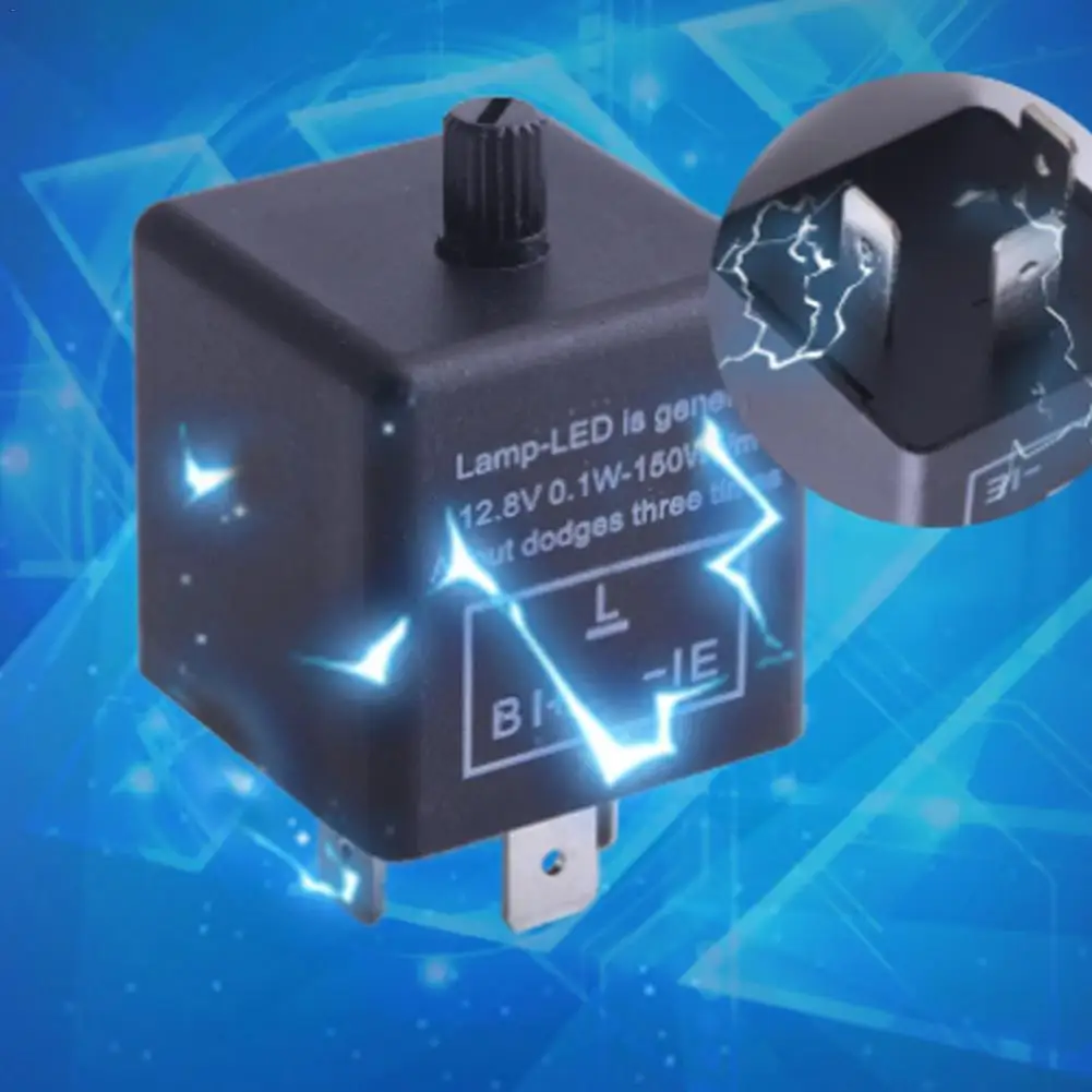 

Electronic LED Adjustable Flasher Relay For Turn Signal Light Blinker CF14JL-02 To CF 14K Motorcycle LED Flasher Relay