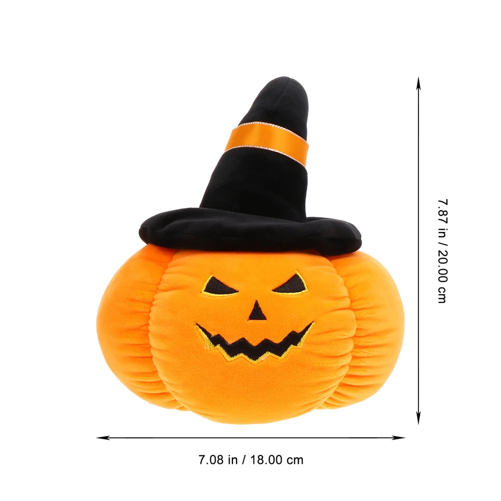 

1Pc Pumpkin Design Throw Pillow Cushion Stuffed for Kids (Orange)