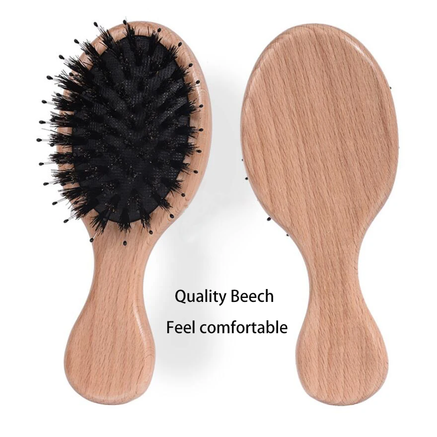 Portable Mini Airbag Comb Hair Curly High Quality Beech material HairBrushes |