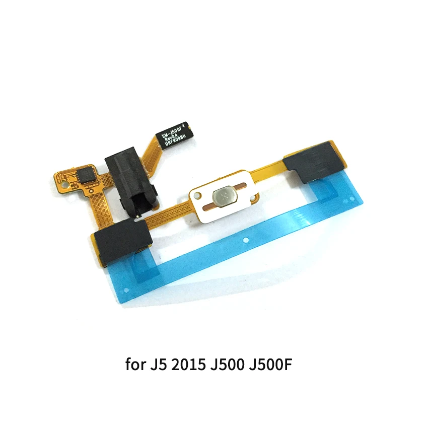 10PCS For Samsung Galaxy J5 2015 J500 J500F / J7 J700 J700F Home Button keypad Sensor Audio Jack Headphone Flex Cable - купить по