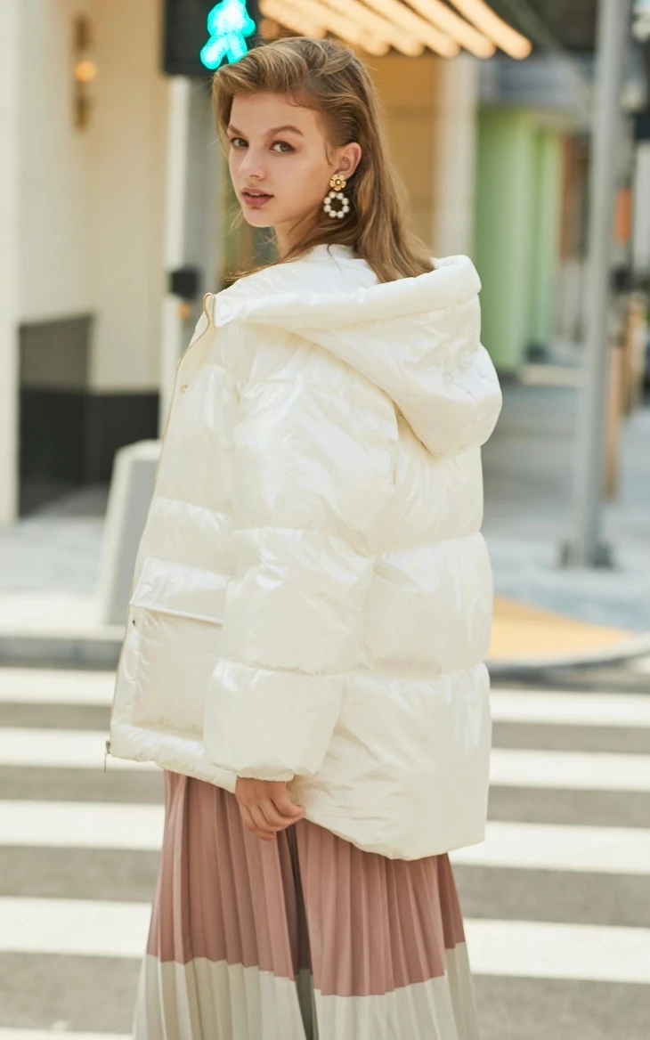 Vero Moda Женское зимнее цветное тканевое пальто с капюшоном и кулиской | 319422501