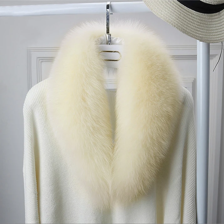 

Hot Sale Women Fashion Faux Fur Shawl Warm Scarf European And American Stylish Color Fur Scarf Bib Outdoor Winter Soft Scarf