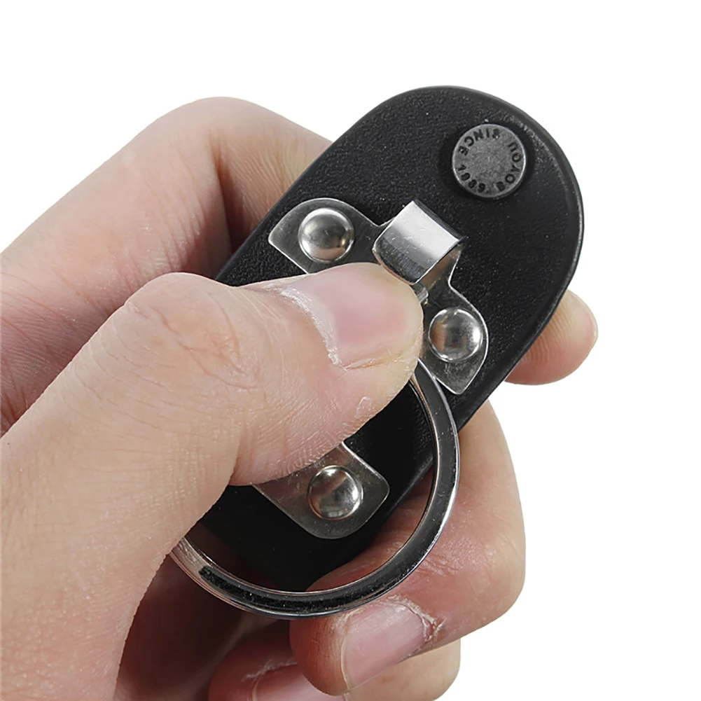 1 шт. кожаный брелок из нержавеющей стали Съемный поясной ремень зажим анти