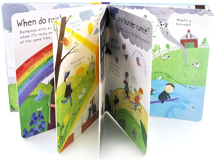 Usborne Lift-the-flap первые вопросы и ответы что делает это дождь английский обучающие