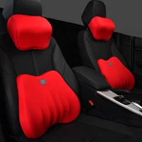 Universal Car Lumbar Supportseat Cushion Memory Foam Pillow Office Neck Chairs Home Waist Relieve Mats Auto Accessories