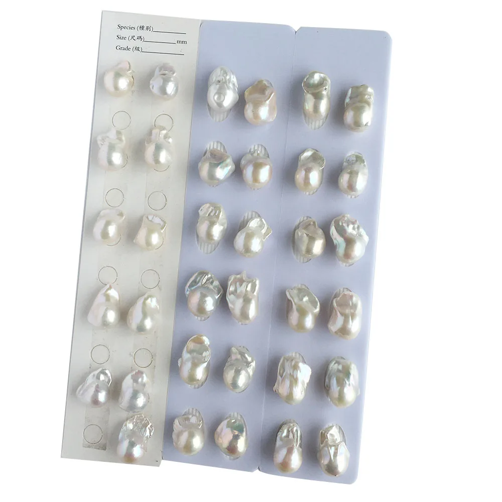 Высокое качество барокко жемчужные серьги в паре 2 шт./лот несколько flaw14 16 мм 100%