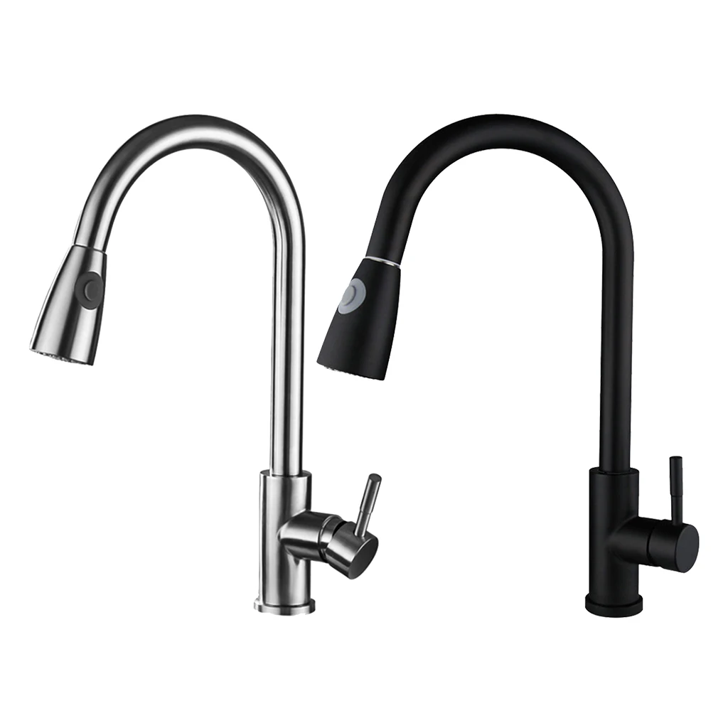 

Pull Down Kitchen Faucet with Sprayer Stainless Steel Brushed Nickel, Kitchen