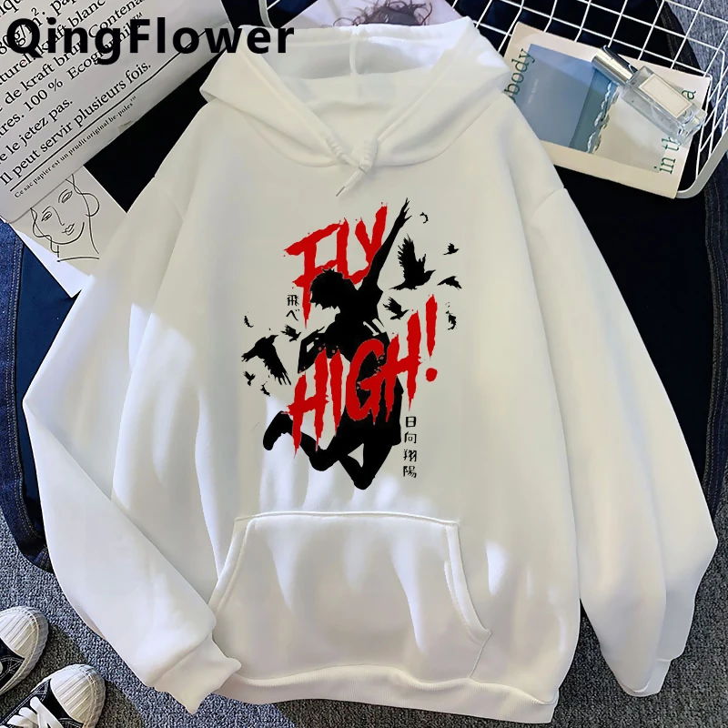 Худи Haikyuu Karasuno Fly с высоким капюшоном мужское графическое худи Ulzzang графика |