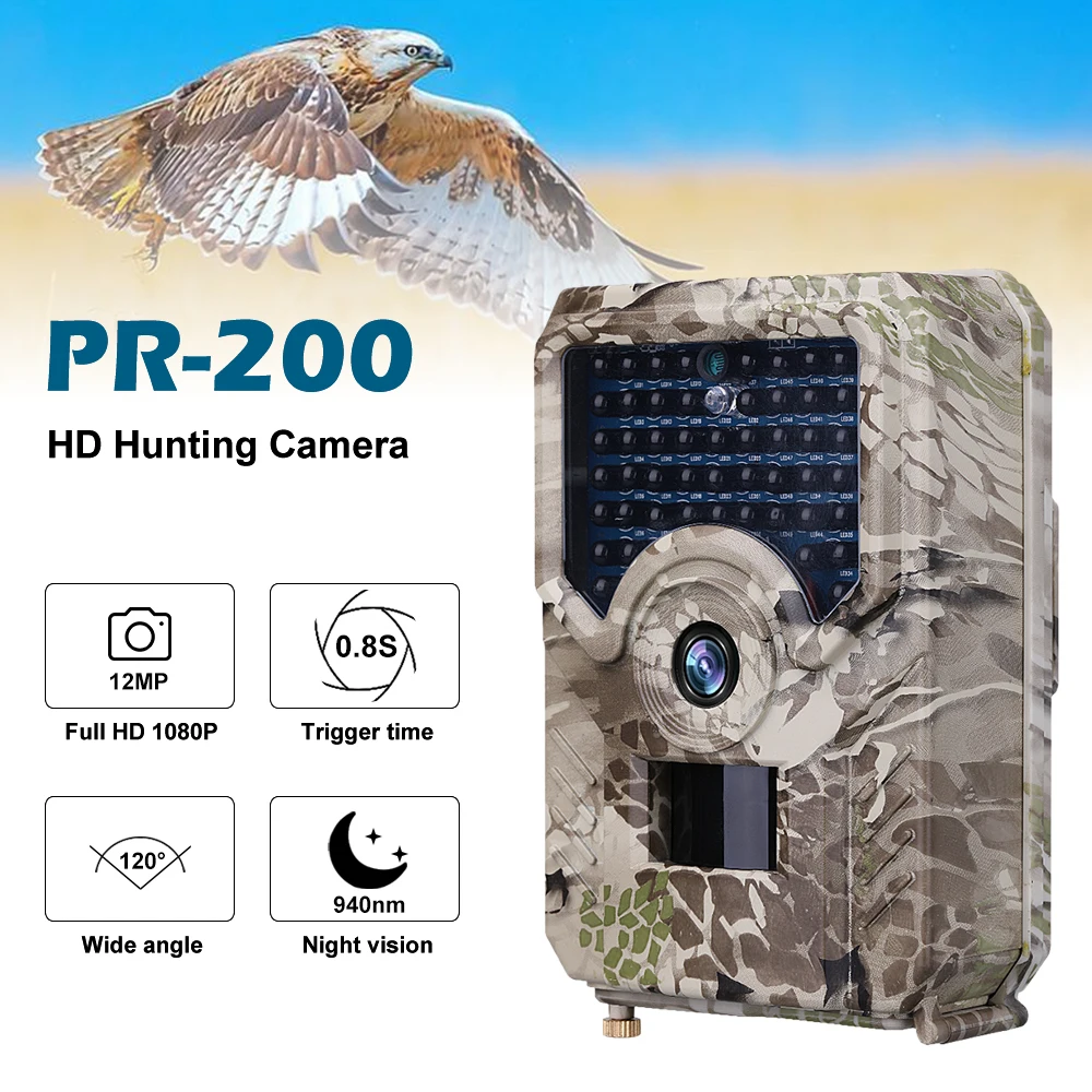 2019 охотничья камера фотоловушка Gsm наружная Водонепроницаемая 1080p -100 фото нм