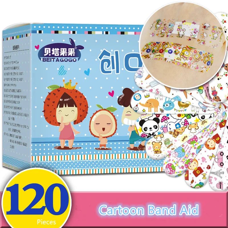 120 шт. Детские Водонепроницаемые пластыри на раны|Уход за кожей| |