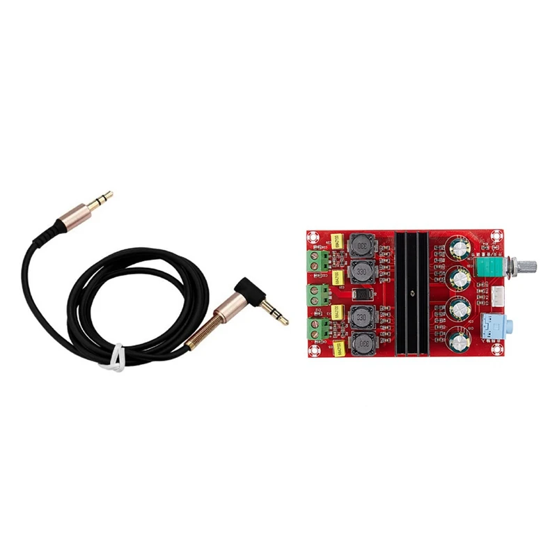 

1 Pcs 3.5Mm Car Aux Audio Extension Cable (Black) & 1 Pcs TDA3116D2 Digital Audio HIFI Amplifier